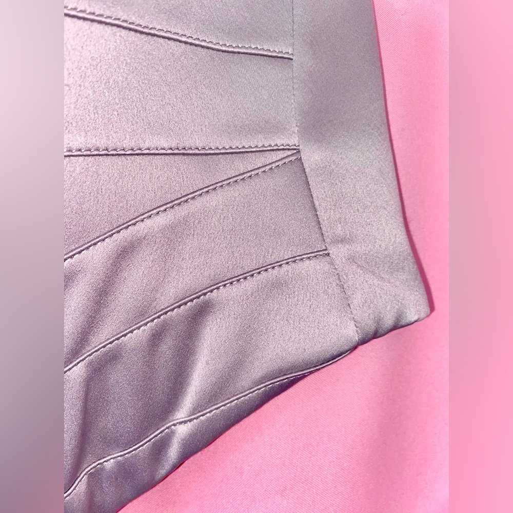 Alexandria w/ Corset House of CB Dress Vienne Lavender Gray Flowy Purple Medium - Picture 9 of 17